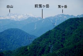 前笈ヶ岳 1,522m